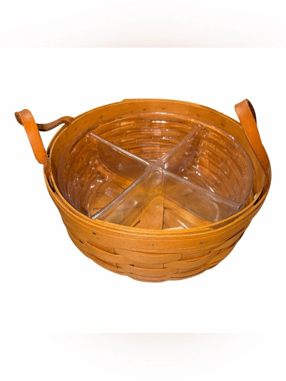 Longaberger Darning Basket with 2 Protectors